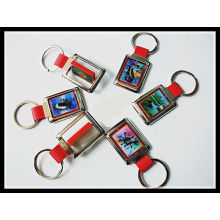 Wholesale Good Quality 3D Lenticular Rotating Metal Keychain